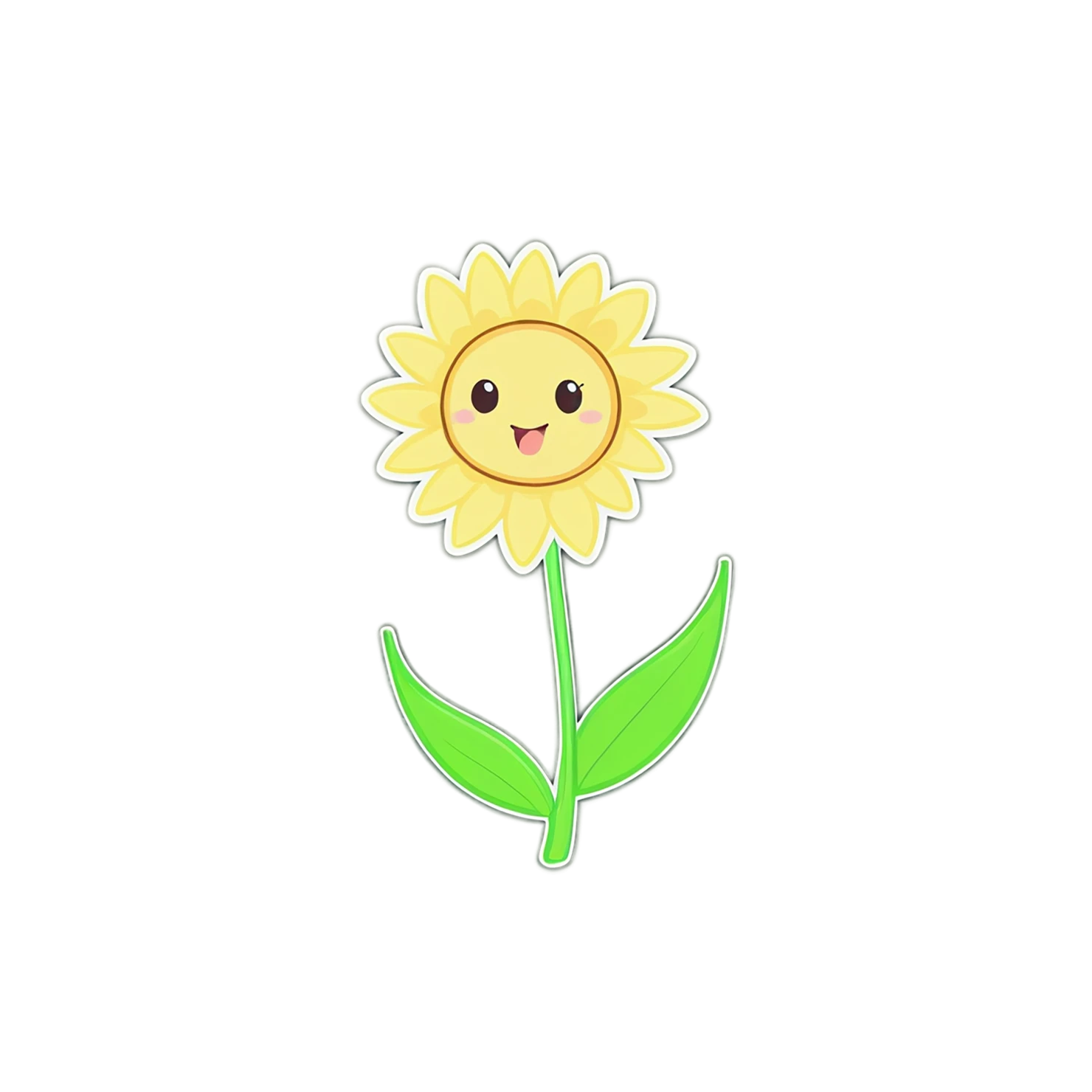 Floral cute sticker isolated on transparent background #16097