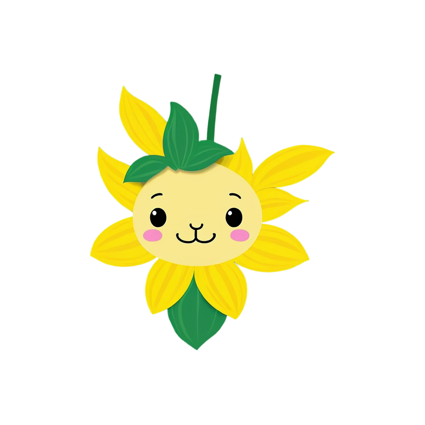 Floral cute sticker isolated on transparent background #16098