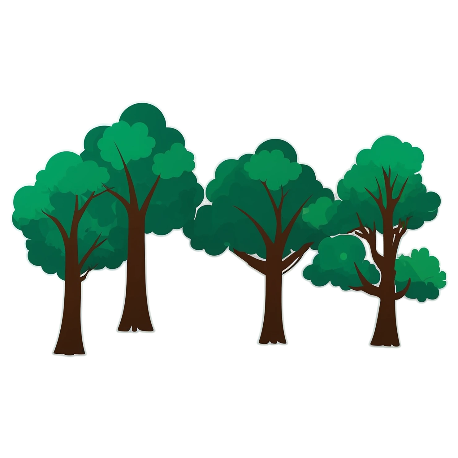 Forest cute sticker isolated on transparent background #16909