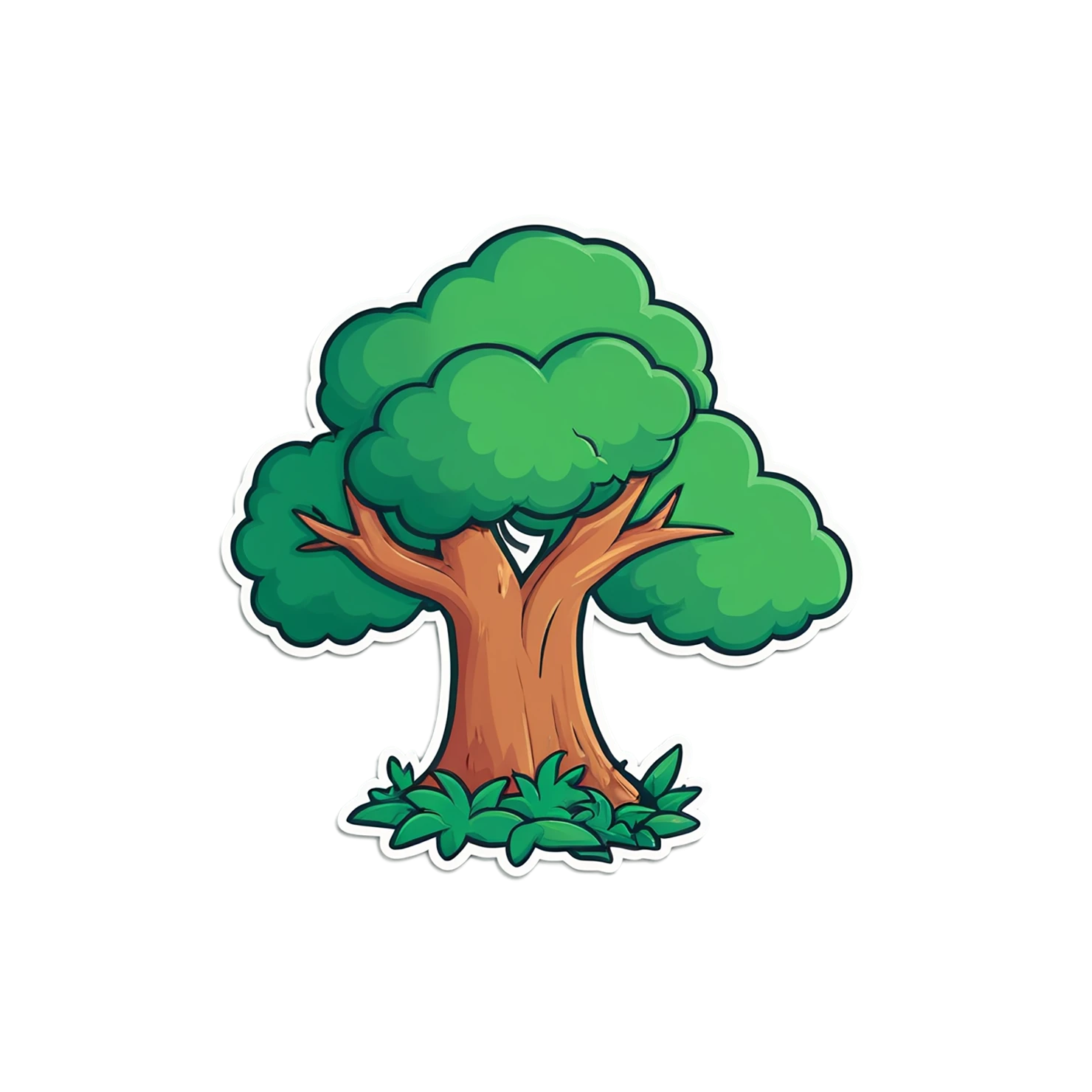 Forest cute sticker isolated on transparent background #16919