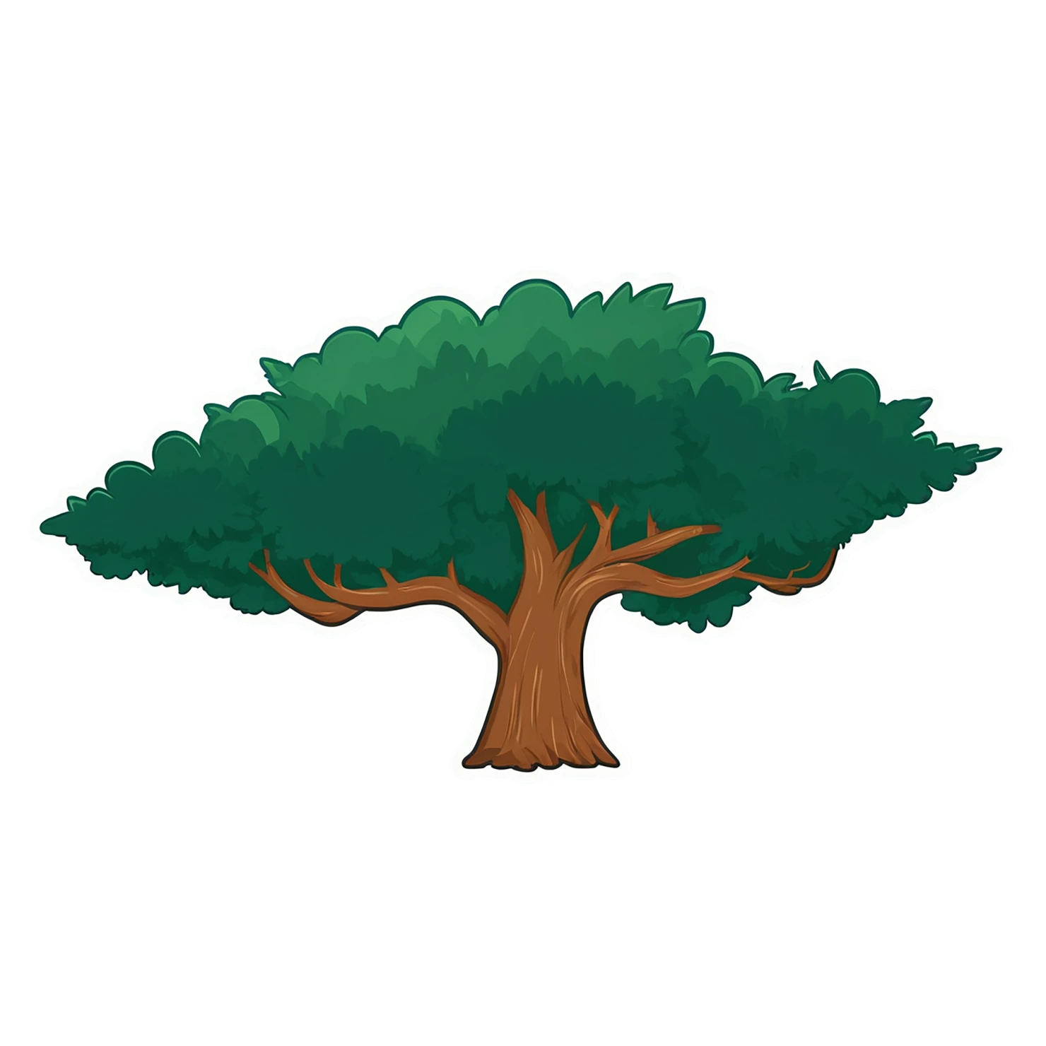 Forest cute sticker isolated on transparent background #16935
