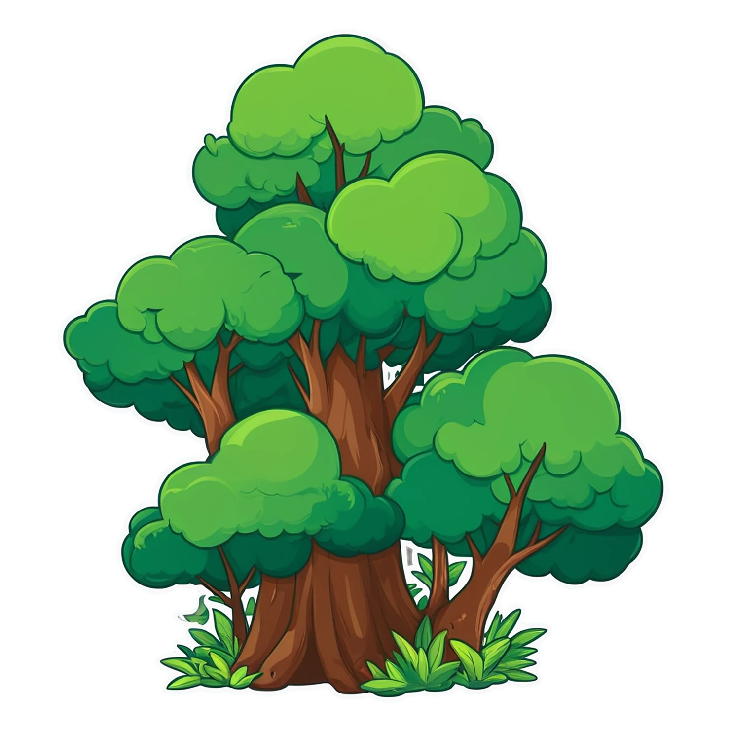 Forest cute sticker isolated on transparent background #16968