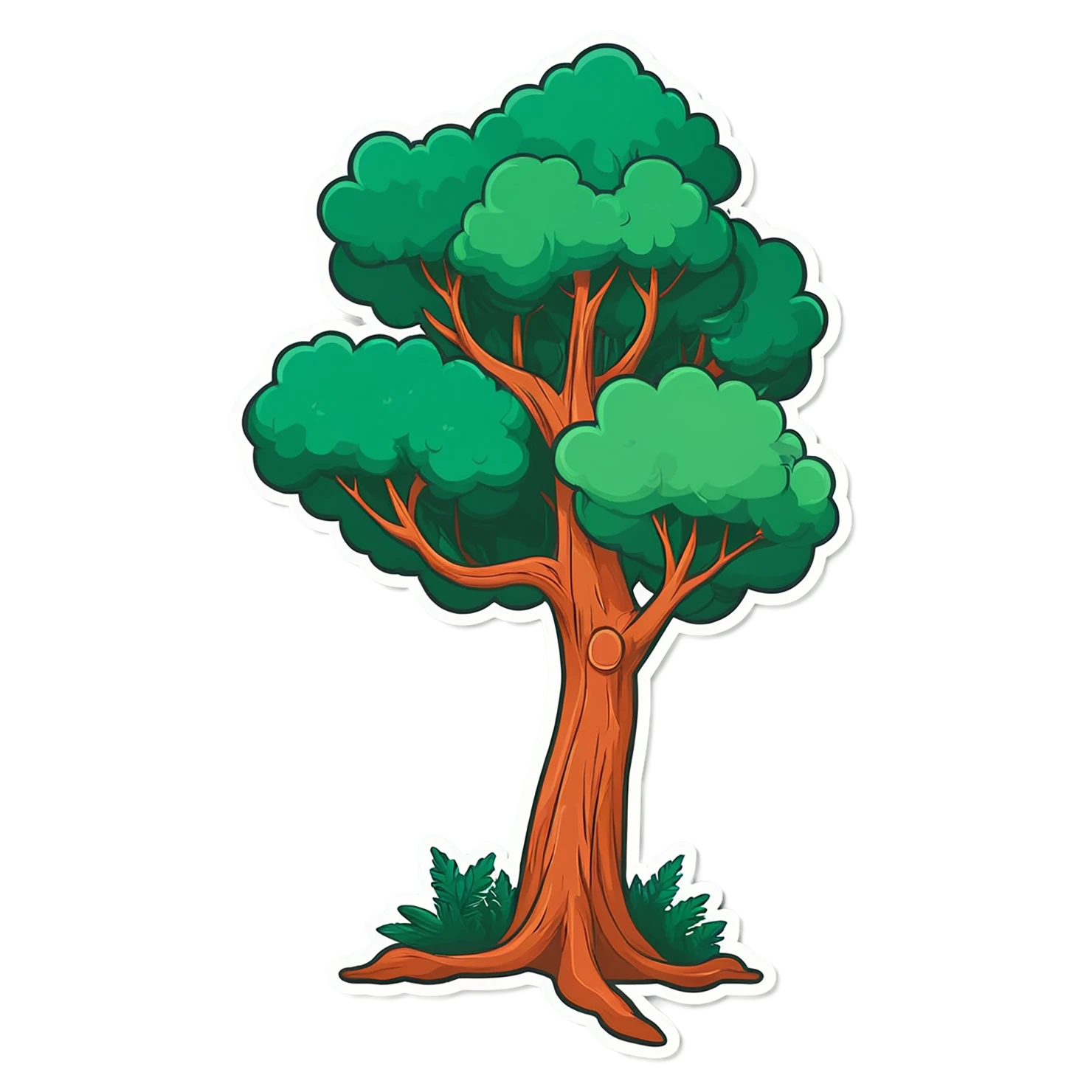 Forest cute sticker isolated on transparent background #16980
