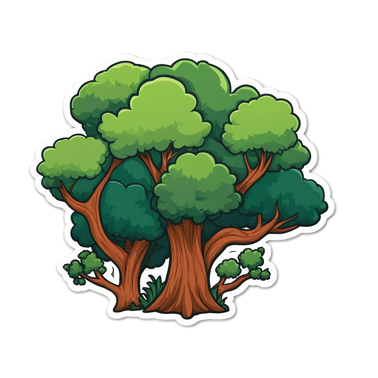 Forest cute sticker isolated on transparent background #16998