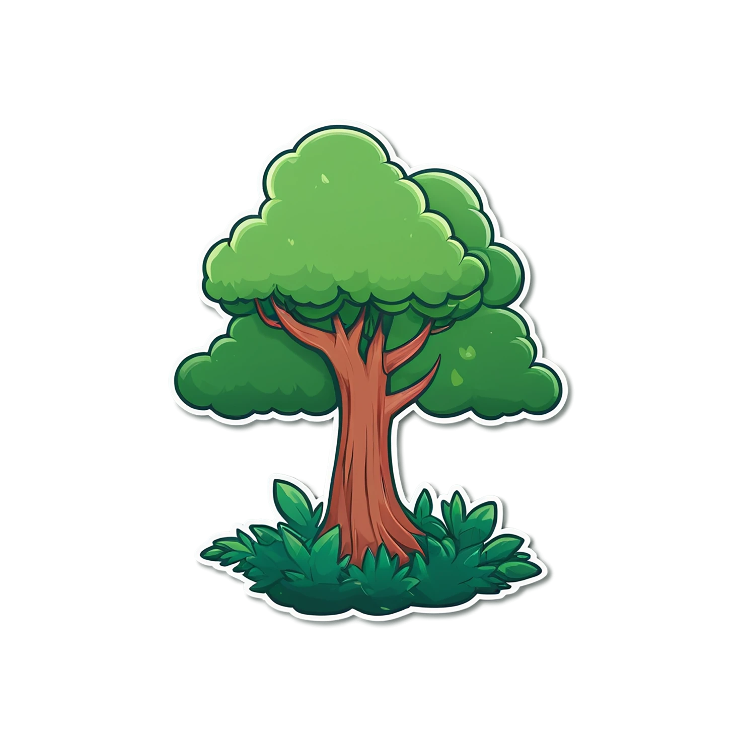 Forest cute sticker isolated on transparent background #17040