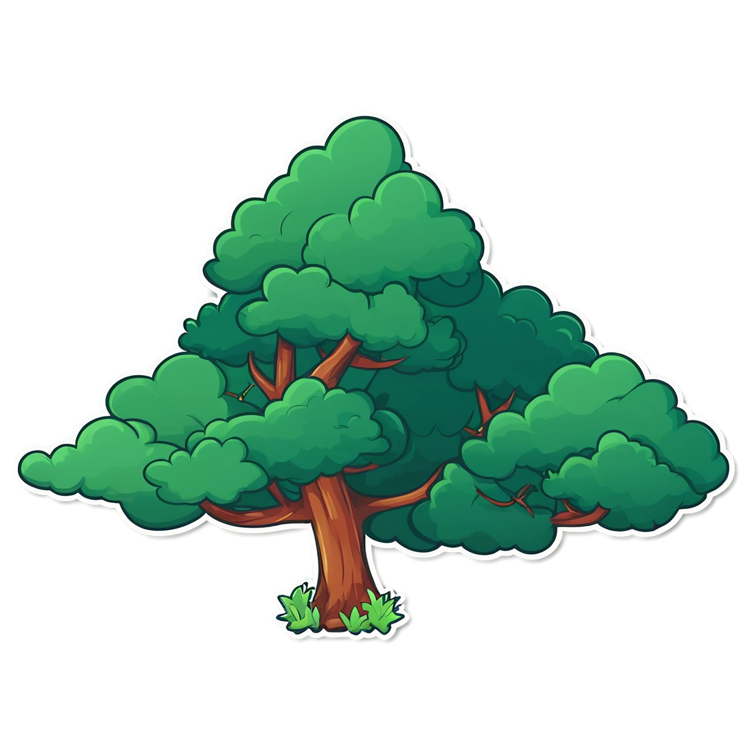 Forest cute sticker isolated on transparent background #17075