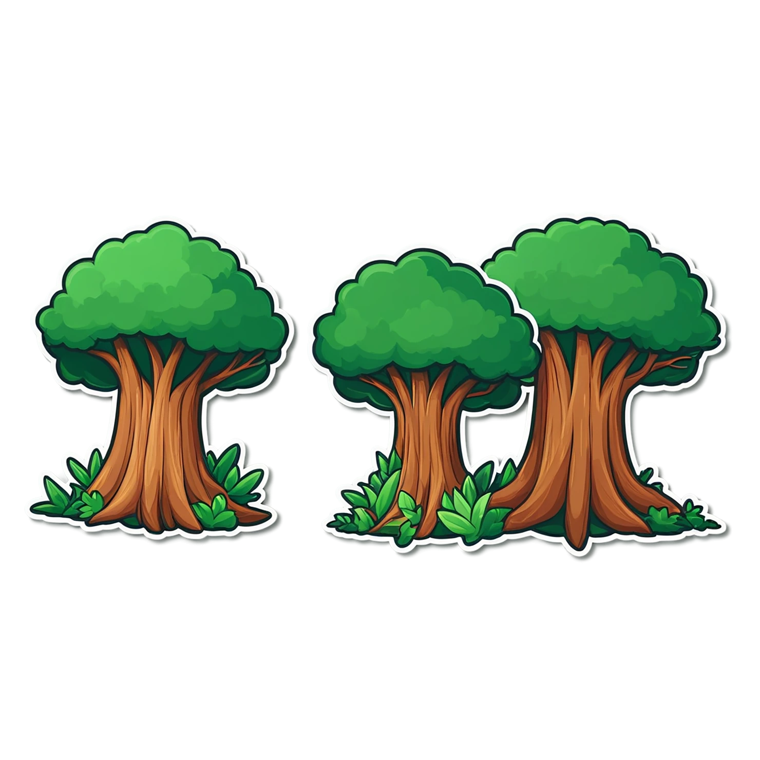 Forest cute sticker isolated on transparent background #17167