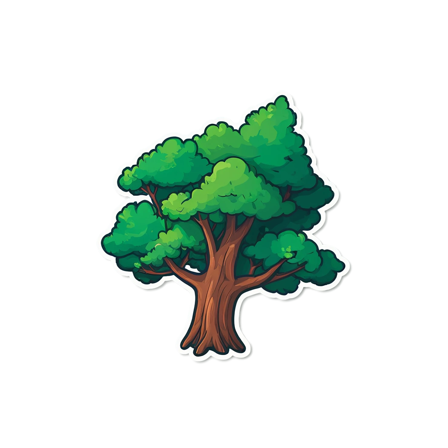 Forest cute sticker isolated on transparent background #17187