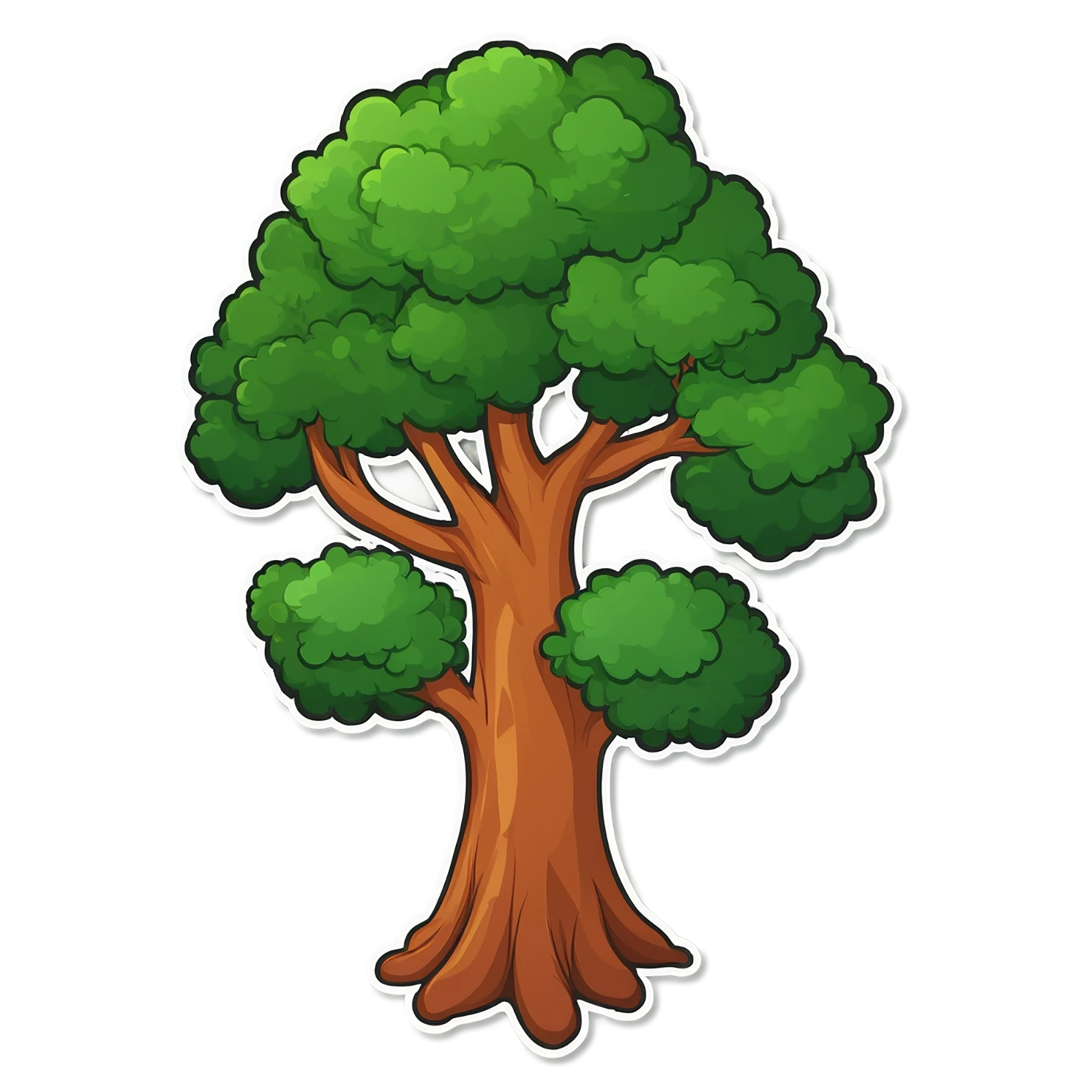 Forest cute sticker isolated on transparent background #17233