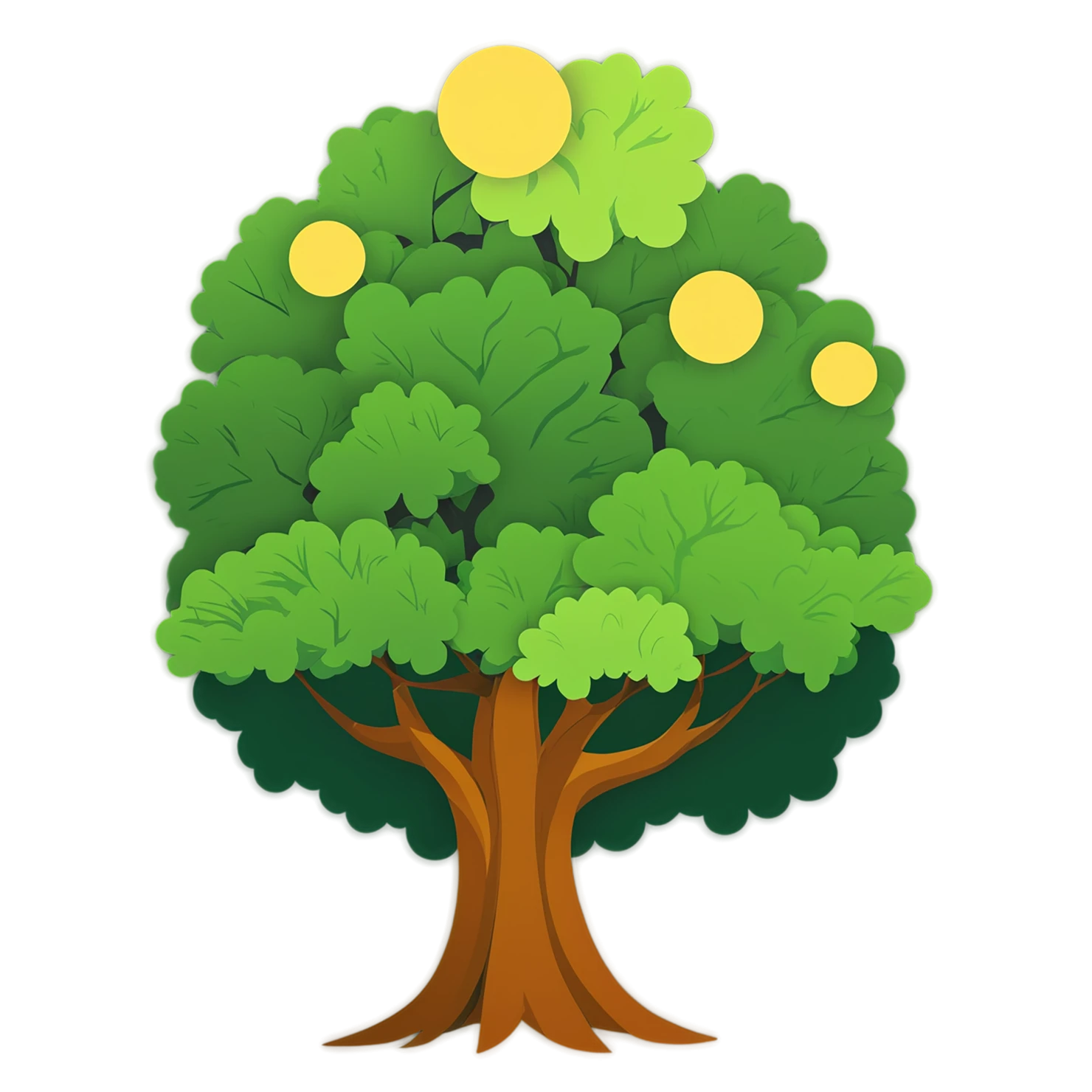 Forest cute sticker isolated on transparent background #17244