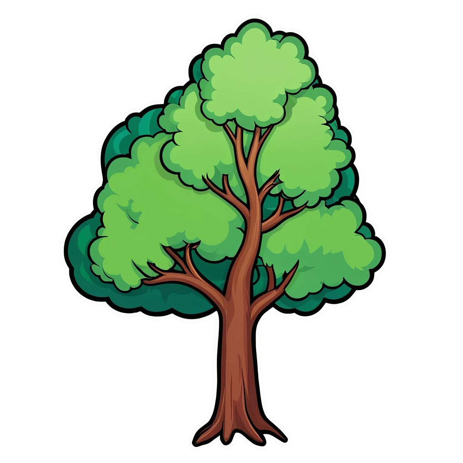 Forest cute sticker isolated on transparent background #17259