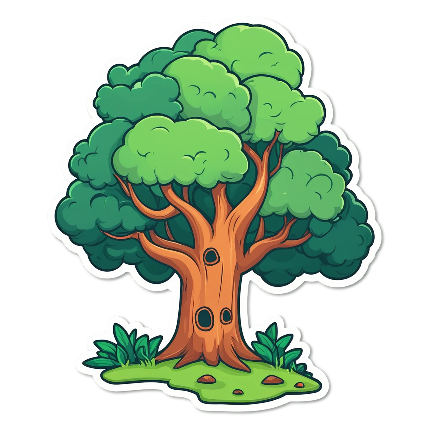 Forest cute sticker isolated on transparent background #17285