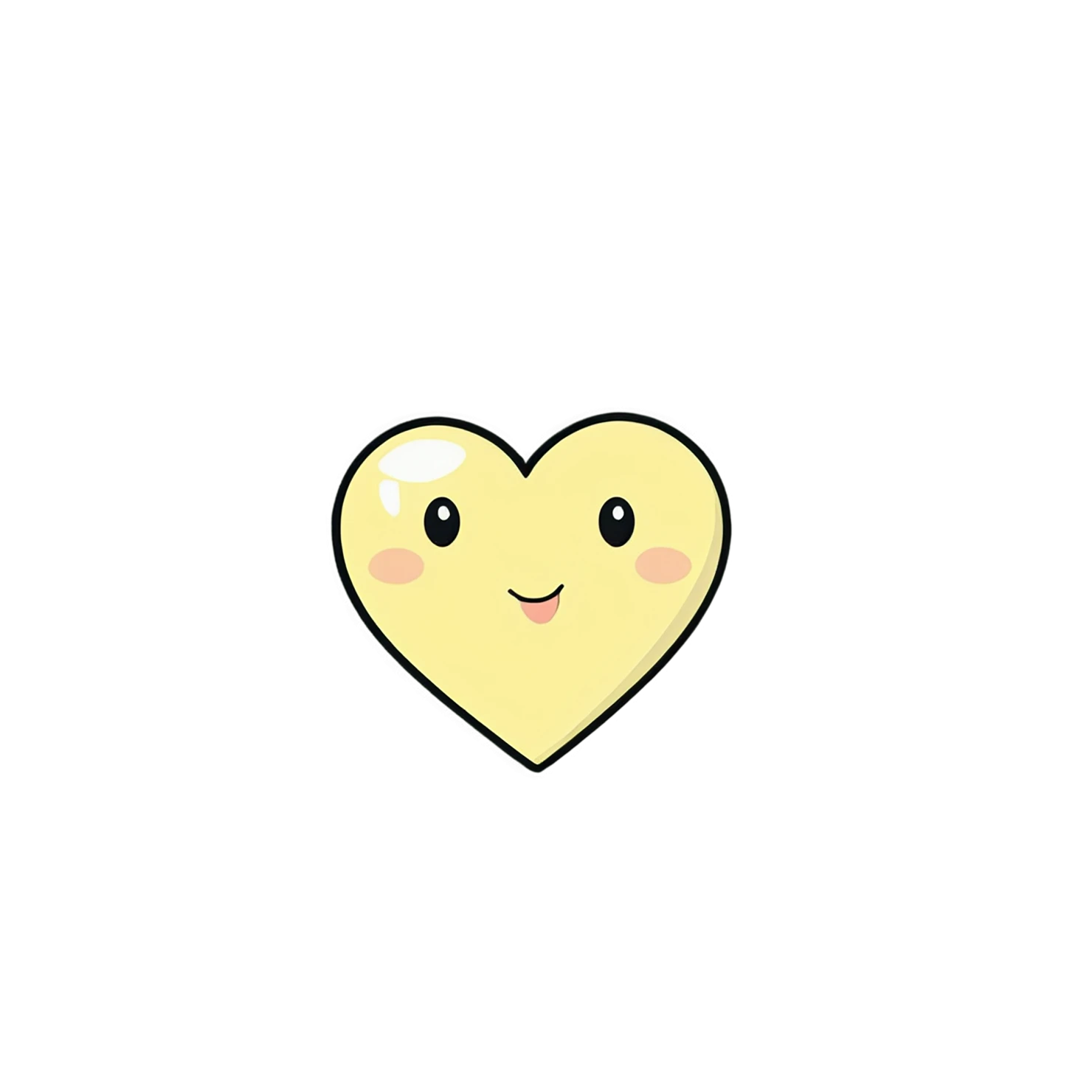 heart cute sticker isolated on transparent background #18411