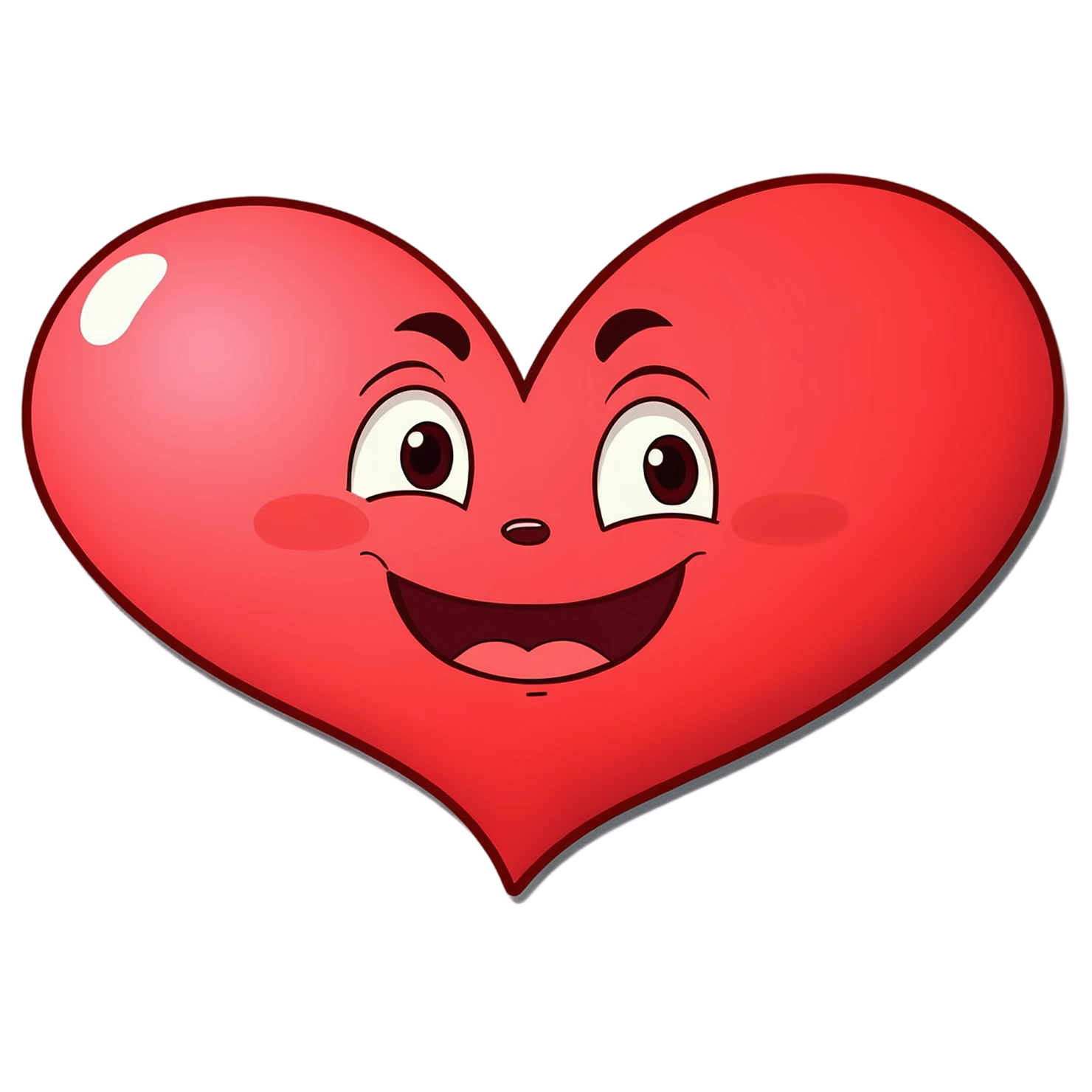 heart cute sticker isolated on transparent background #18412