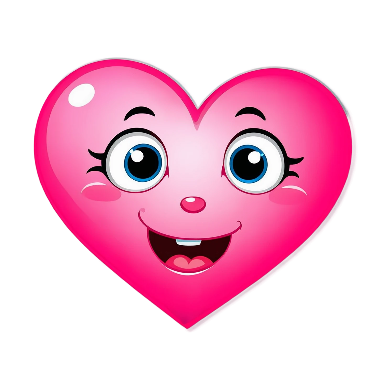 heart cute sticker isolated on transparent background #18417