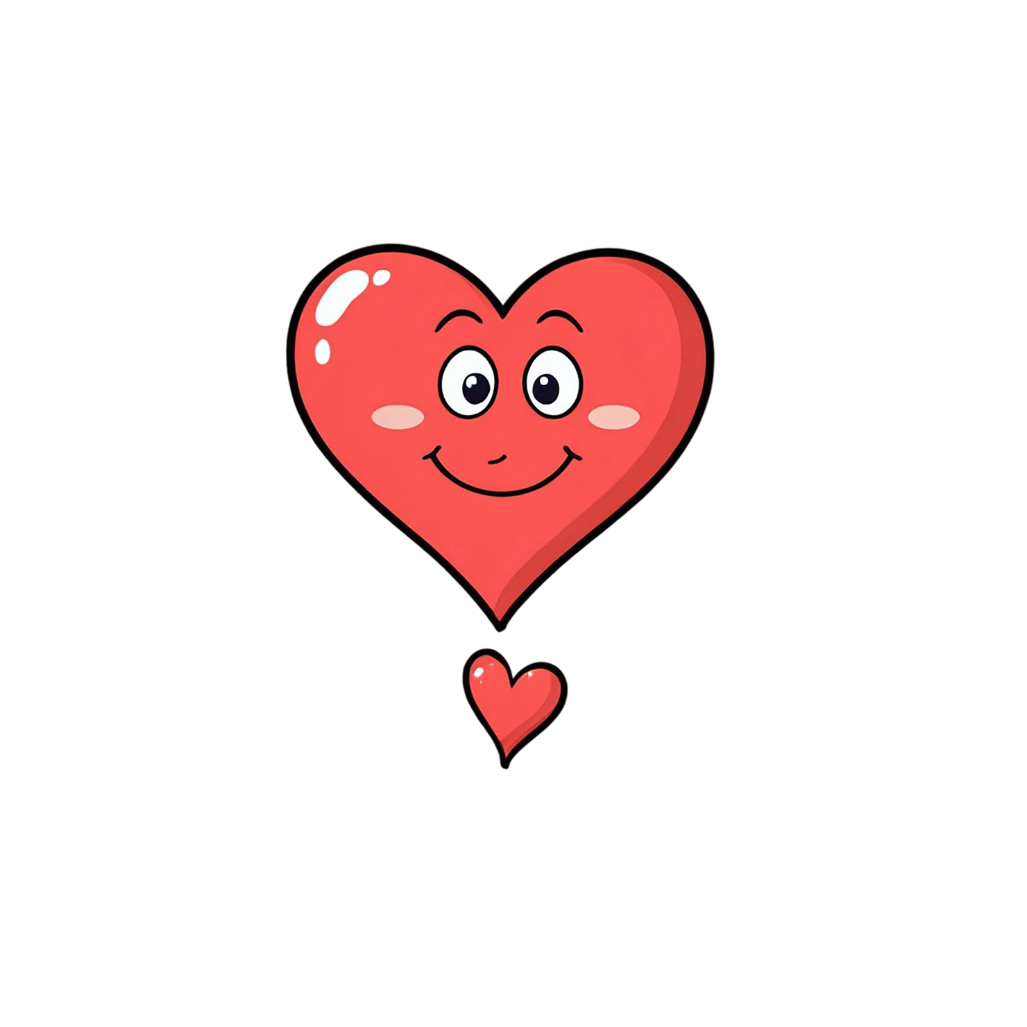 heart cute sticker isolated on transparent background #18418