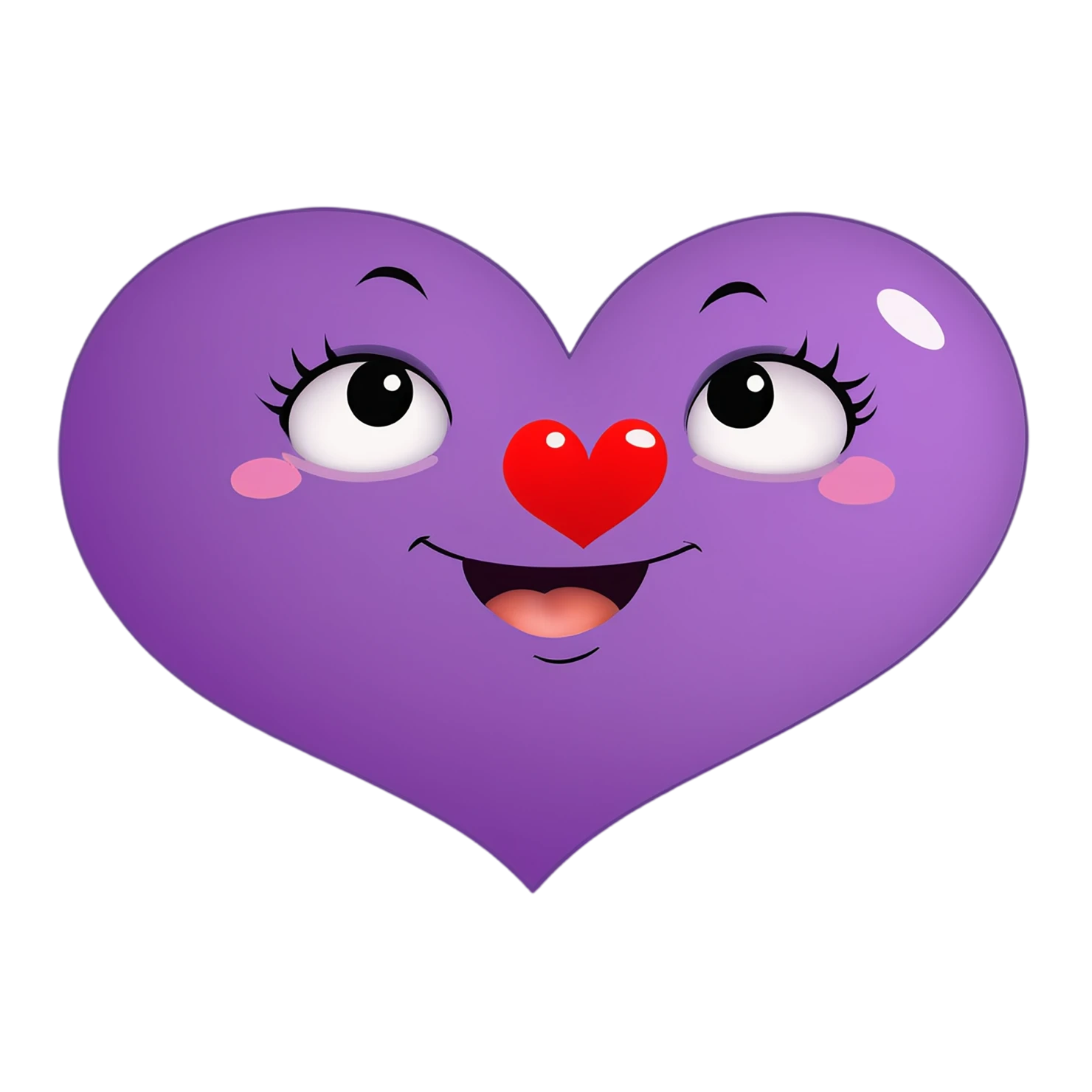 heart cute sticker isolated on transparent background #18421