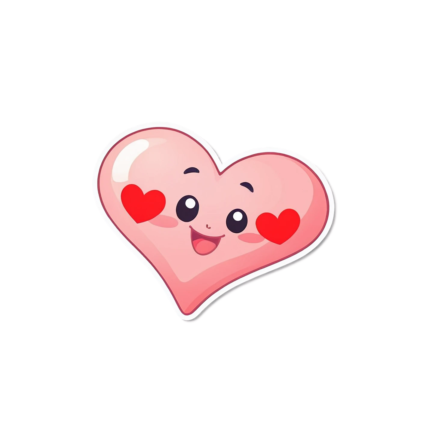heart cute sticker isolated on transparent background #18422