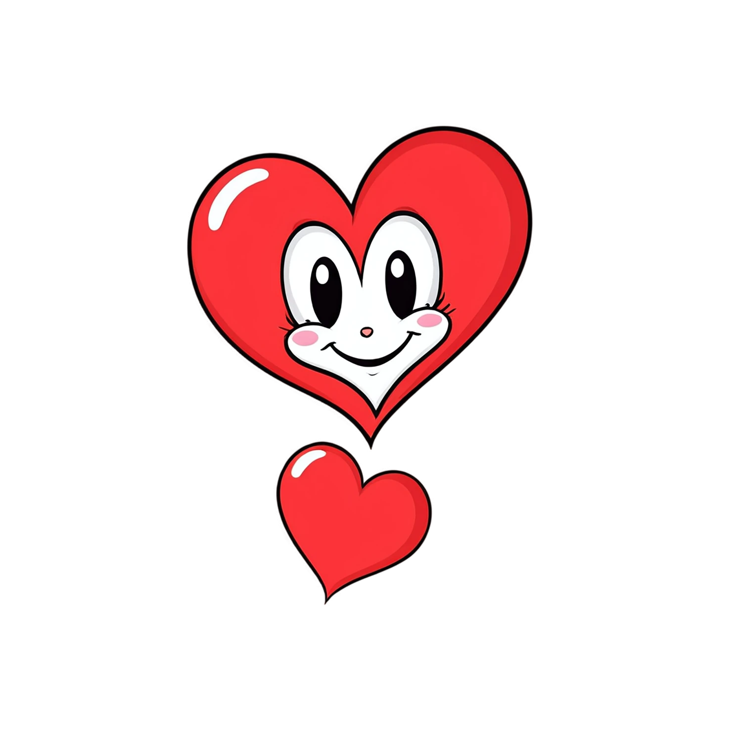 heart cute sticker isolated on transparent background #18423