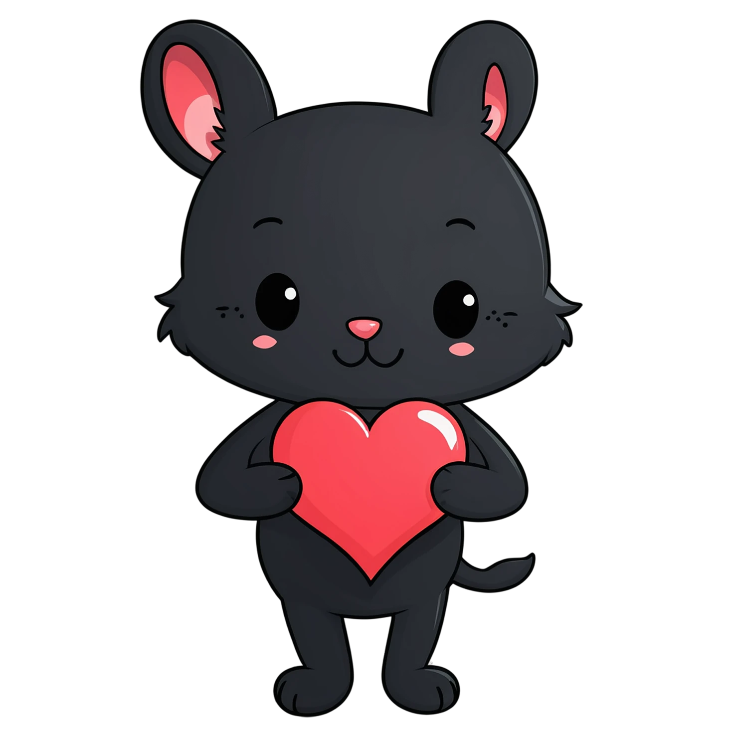 heart cute sticker isolated on transparent background #18425