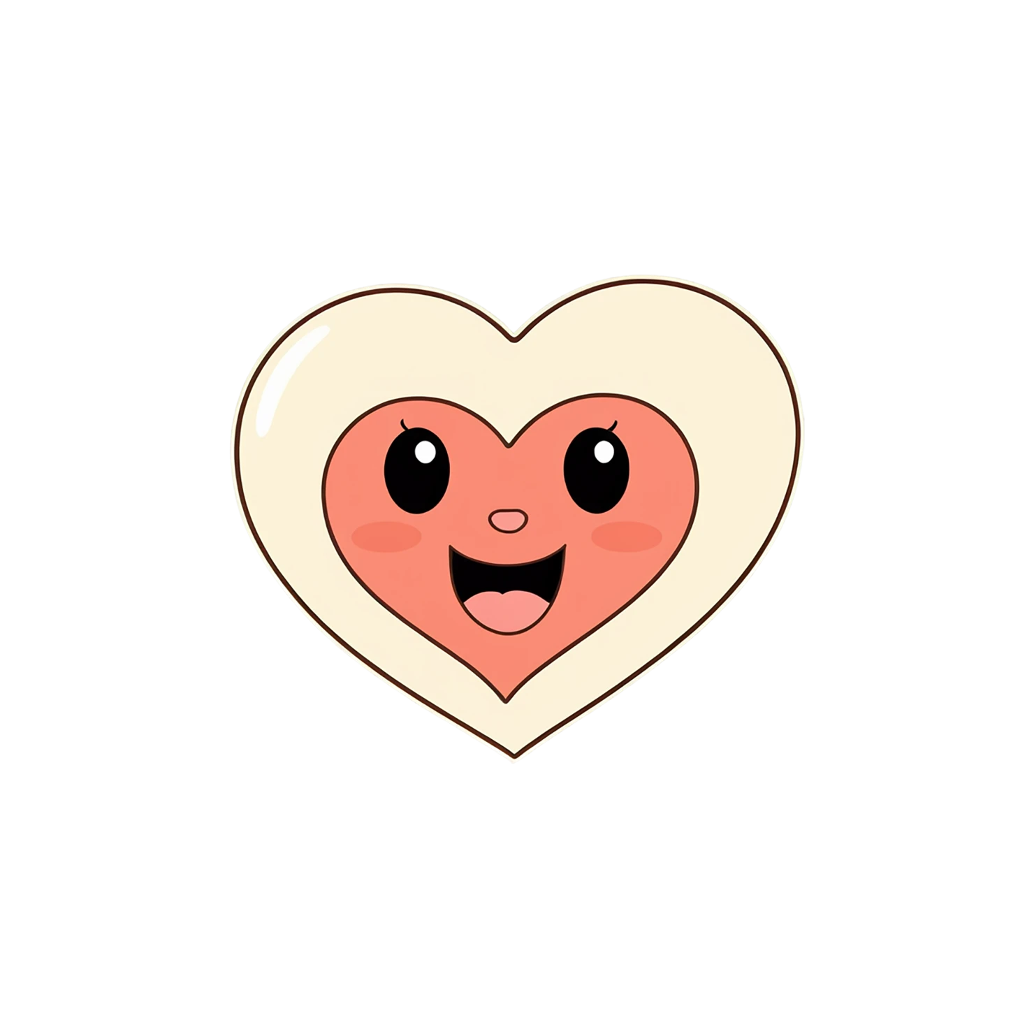 heart cute sticker isolated on transparent background #18426
