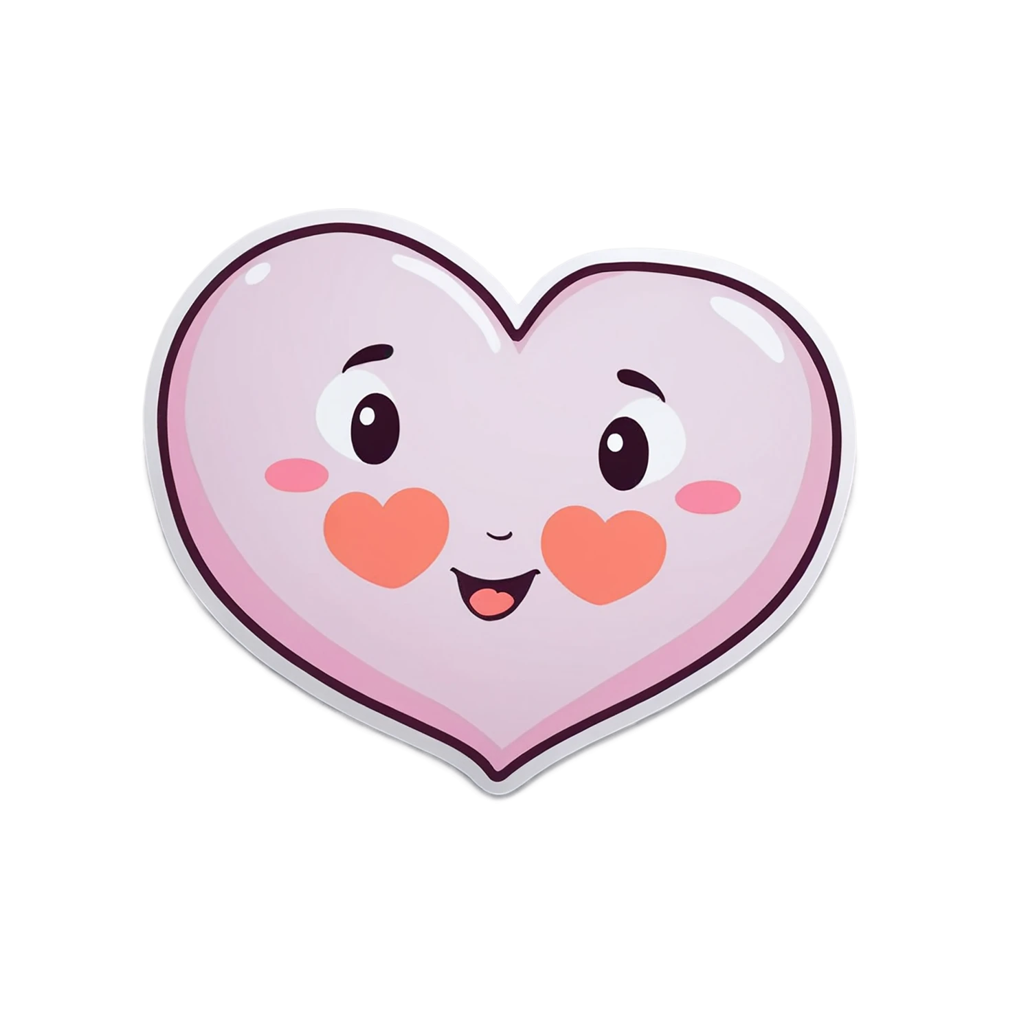 heart cute sticker isolated on transparent background #18430