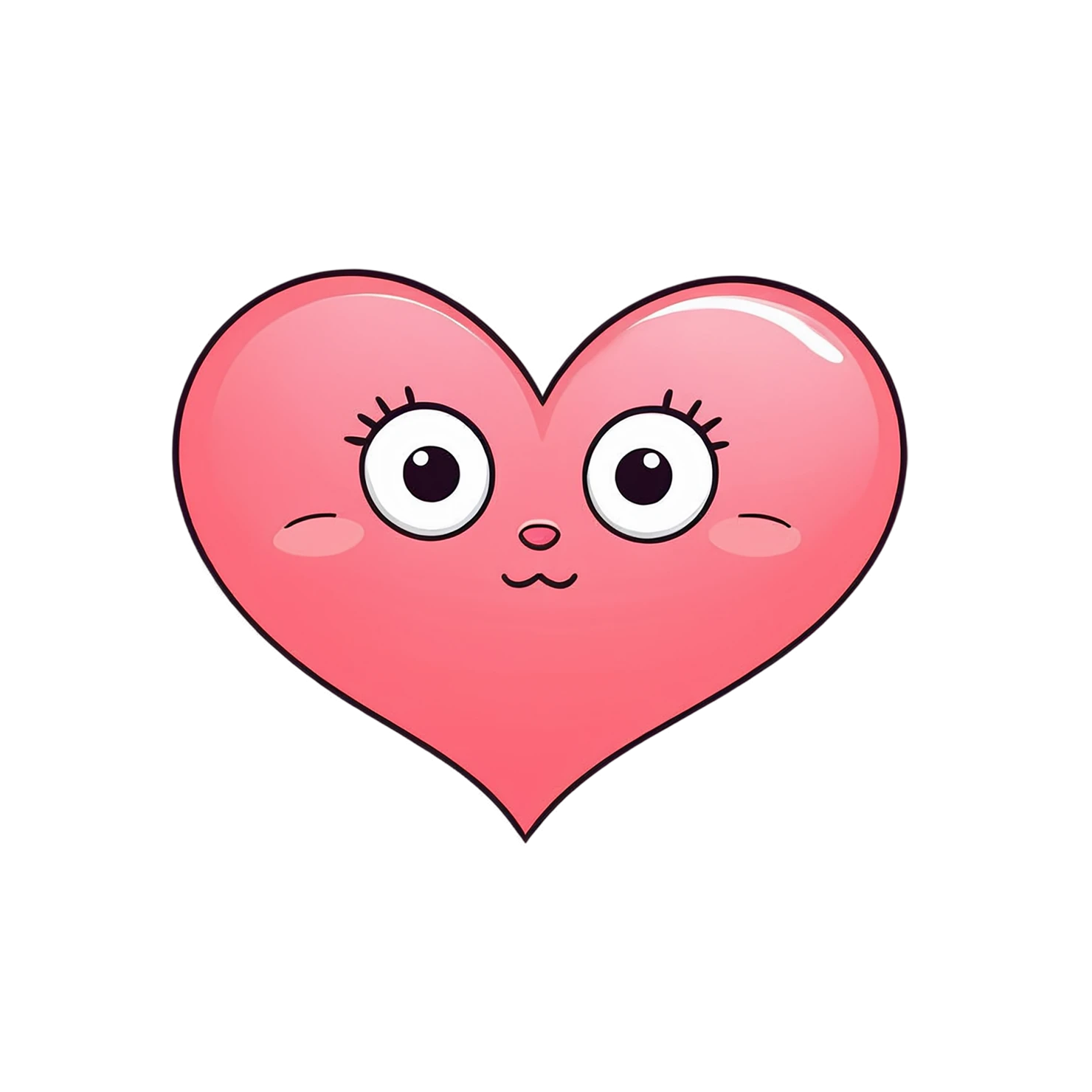 heart cute sticker isolated on transparent background #18431