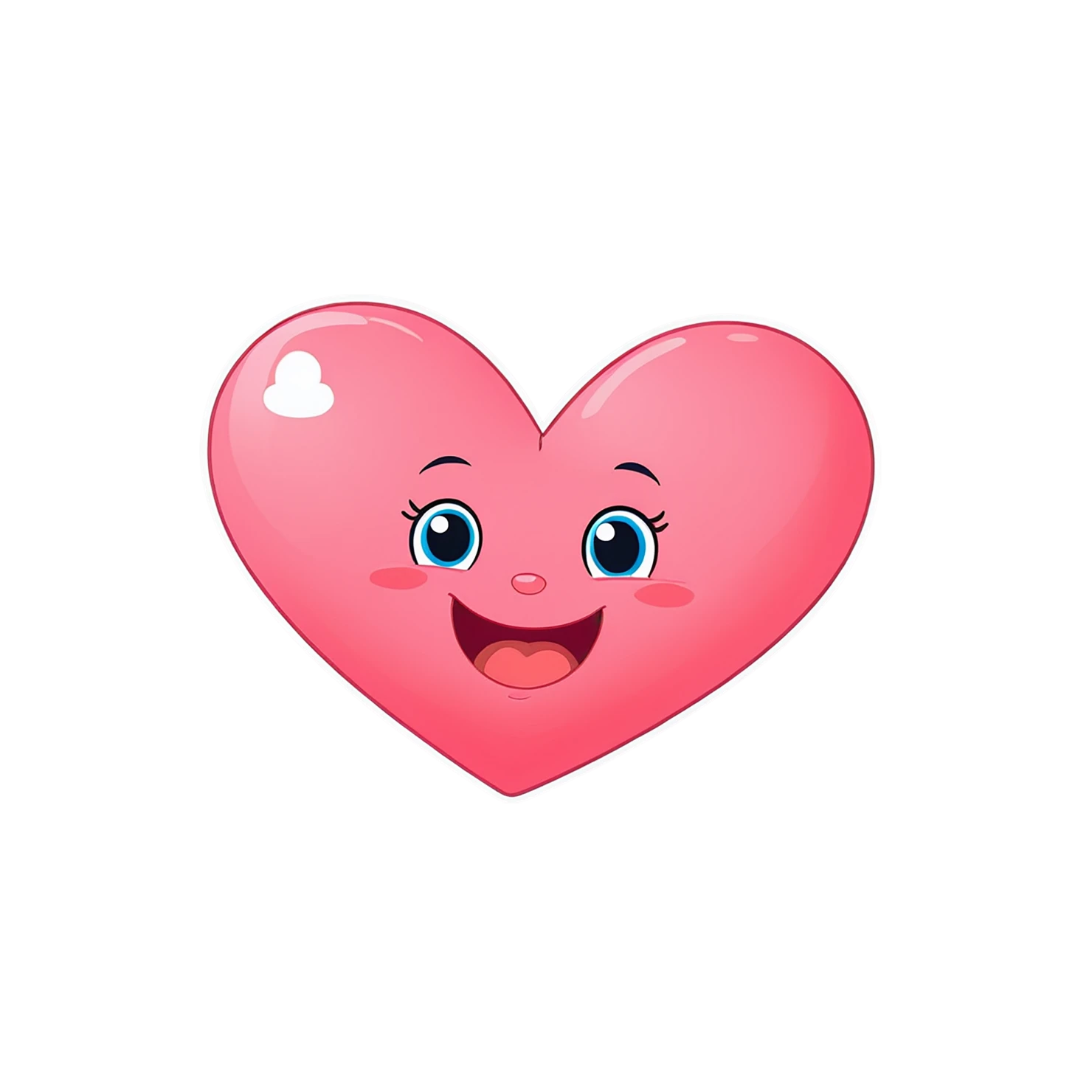 heart cute sticker isolated on transparent background #18433
