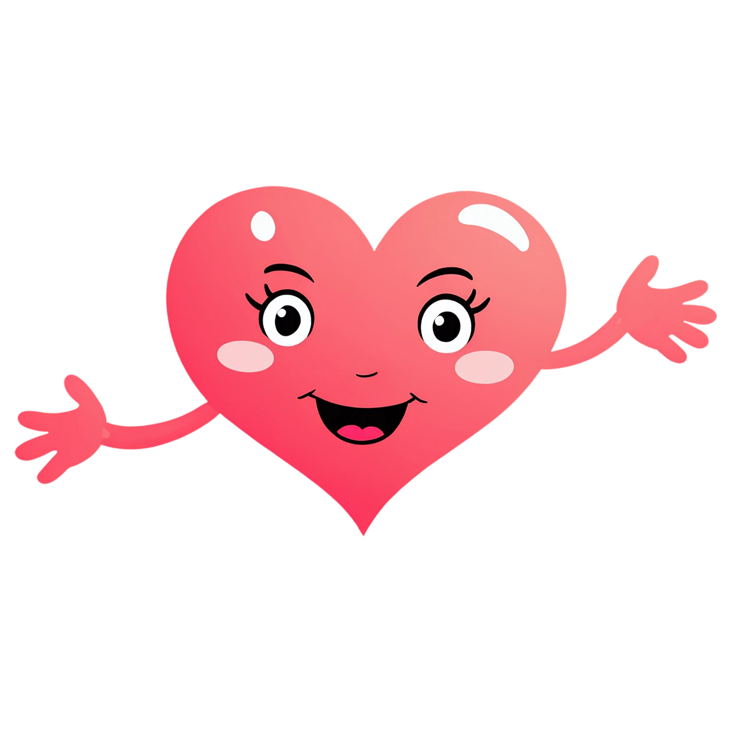 heart cute sticker isolated on transparent background #18434