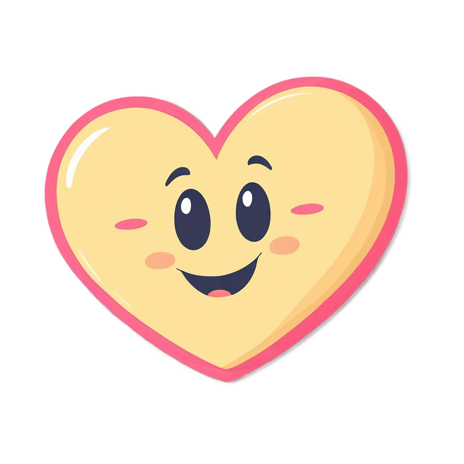 heart cute sticker isolated on transparent background #18435