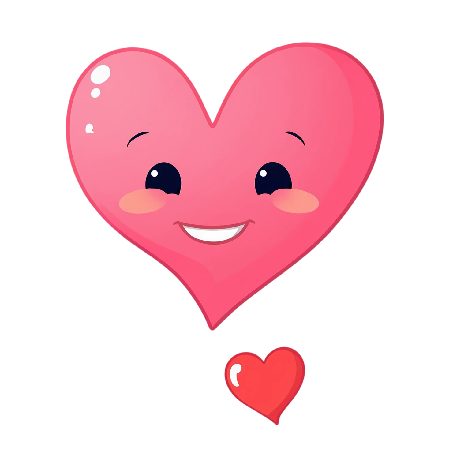 heart cute sticker isolated on transparent background #18436