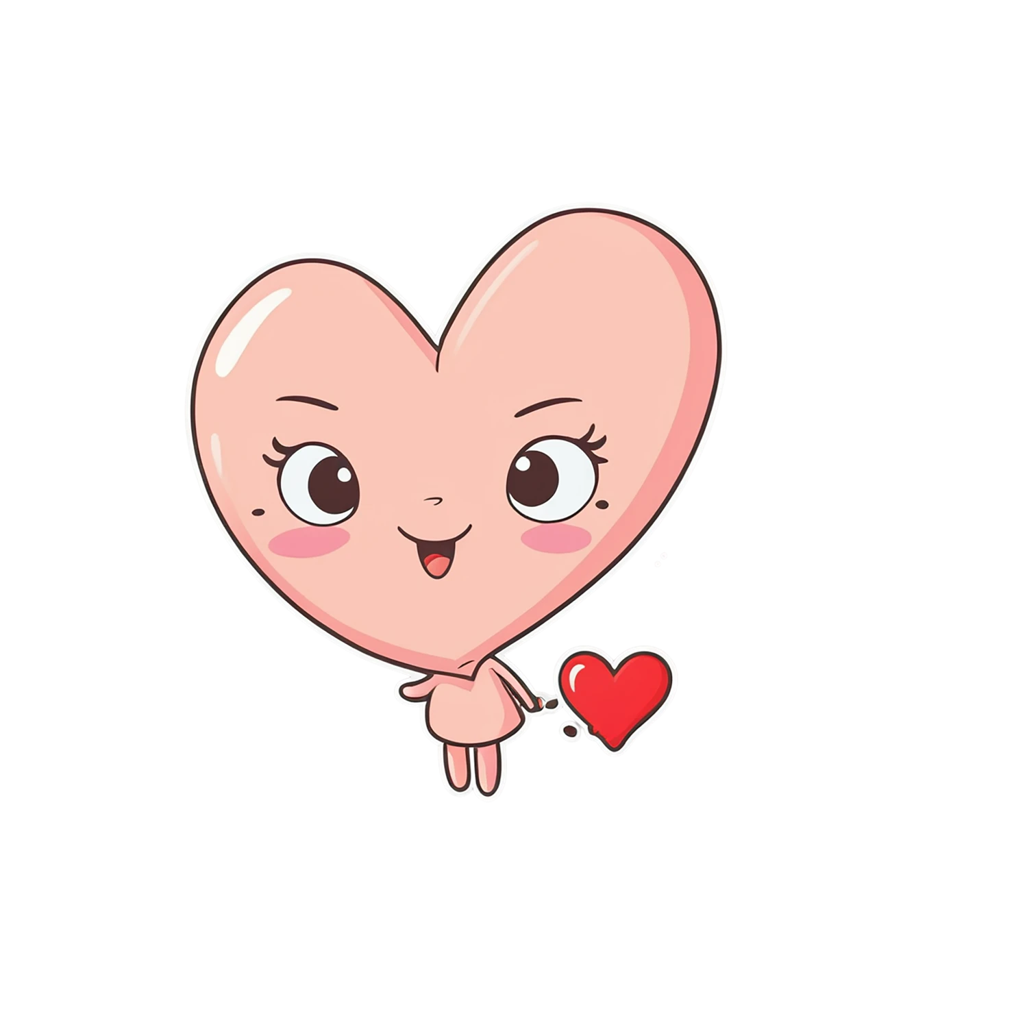 heart cute sticker isolated on transparent background #18438