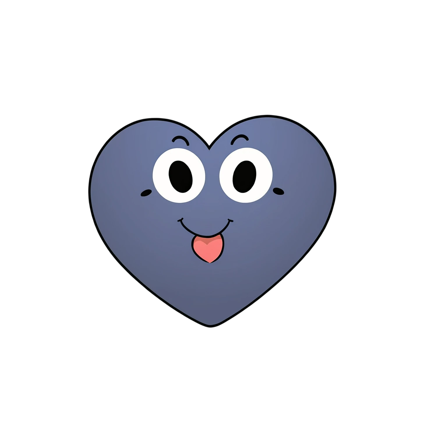 heart cute sticker isolated on transparent background #18441