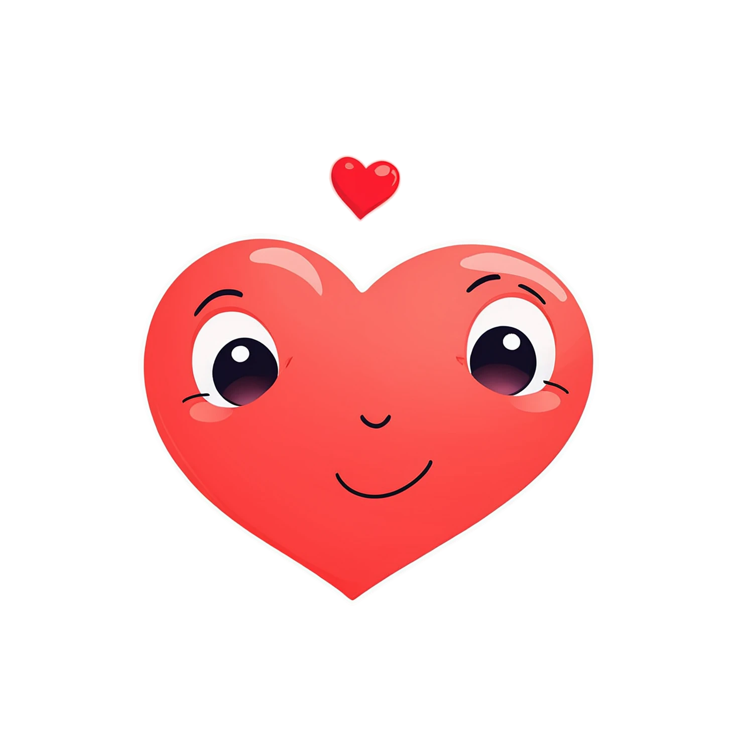 heart cute sticker isolated on transparent background #18446