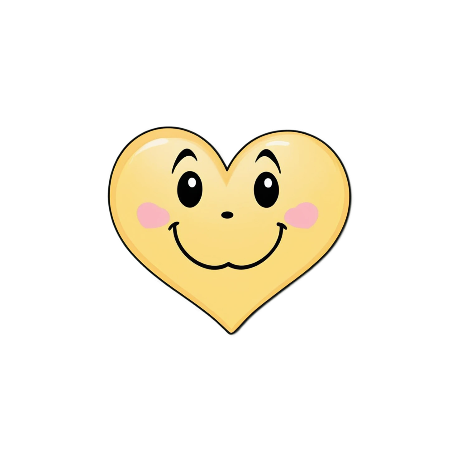 heart cute sticker isolated on transparent background #18448