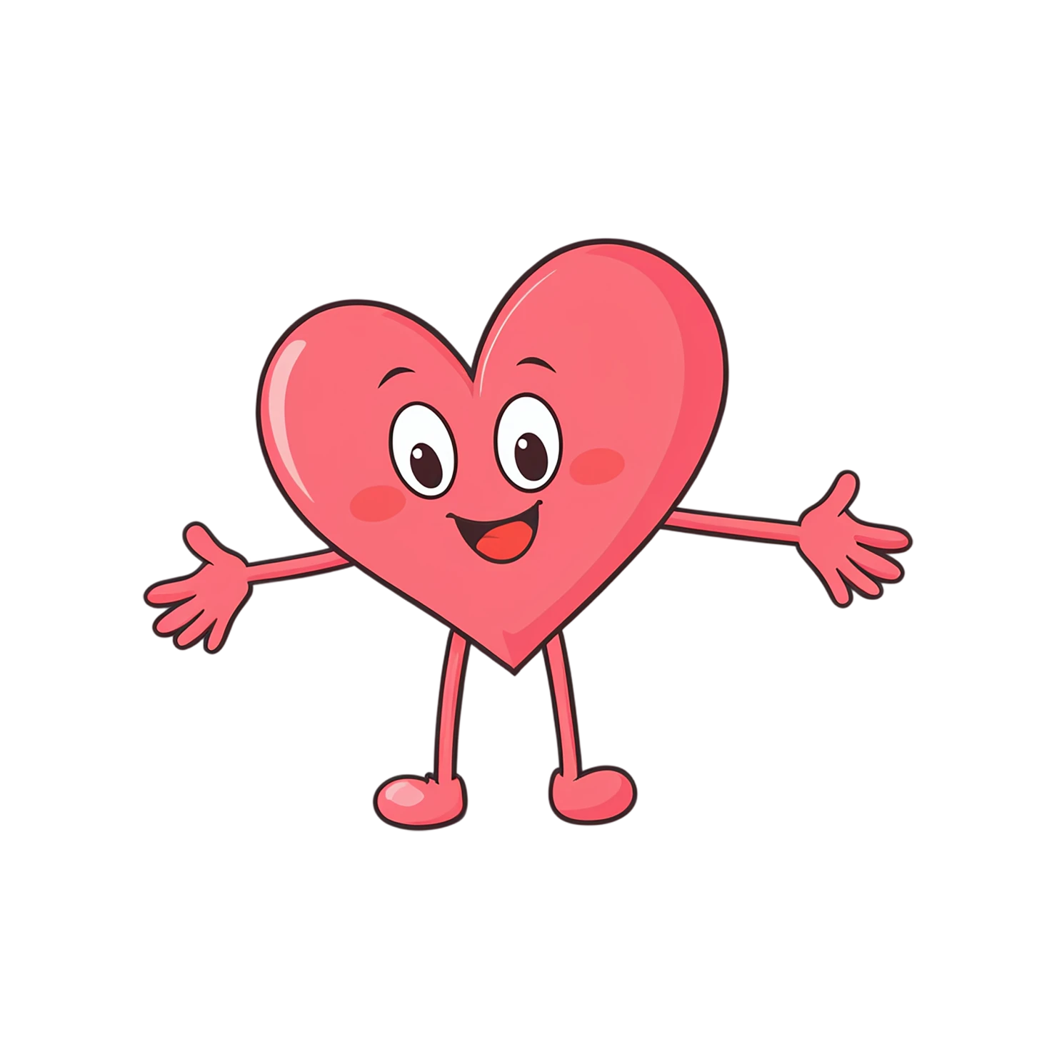 heart cute sticker isolated on transparent background #18450