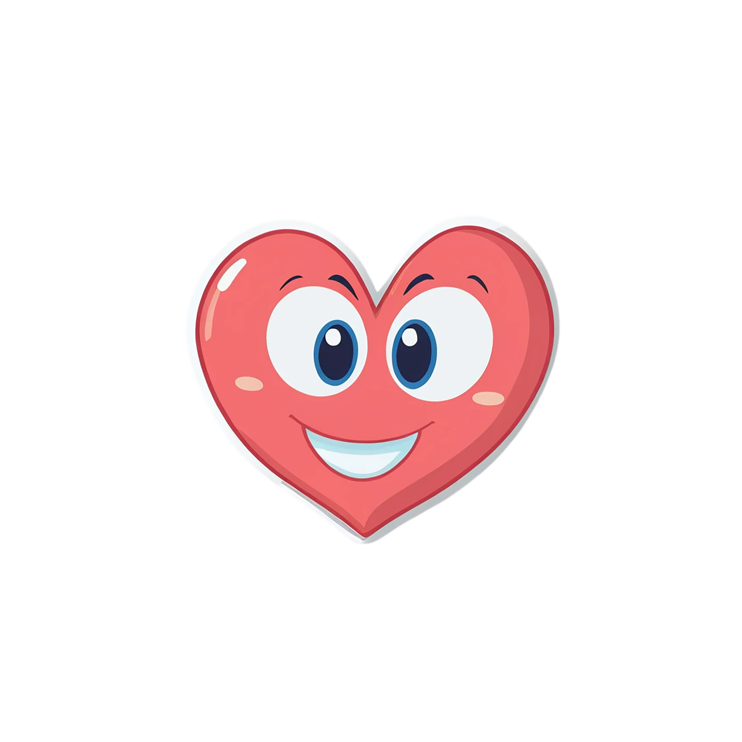 heart cute sticker isolated on transparent background #18452