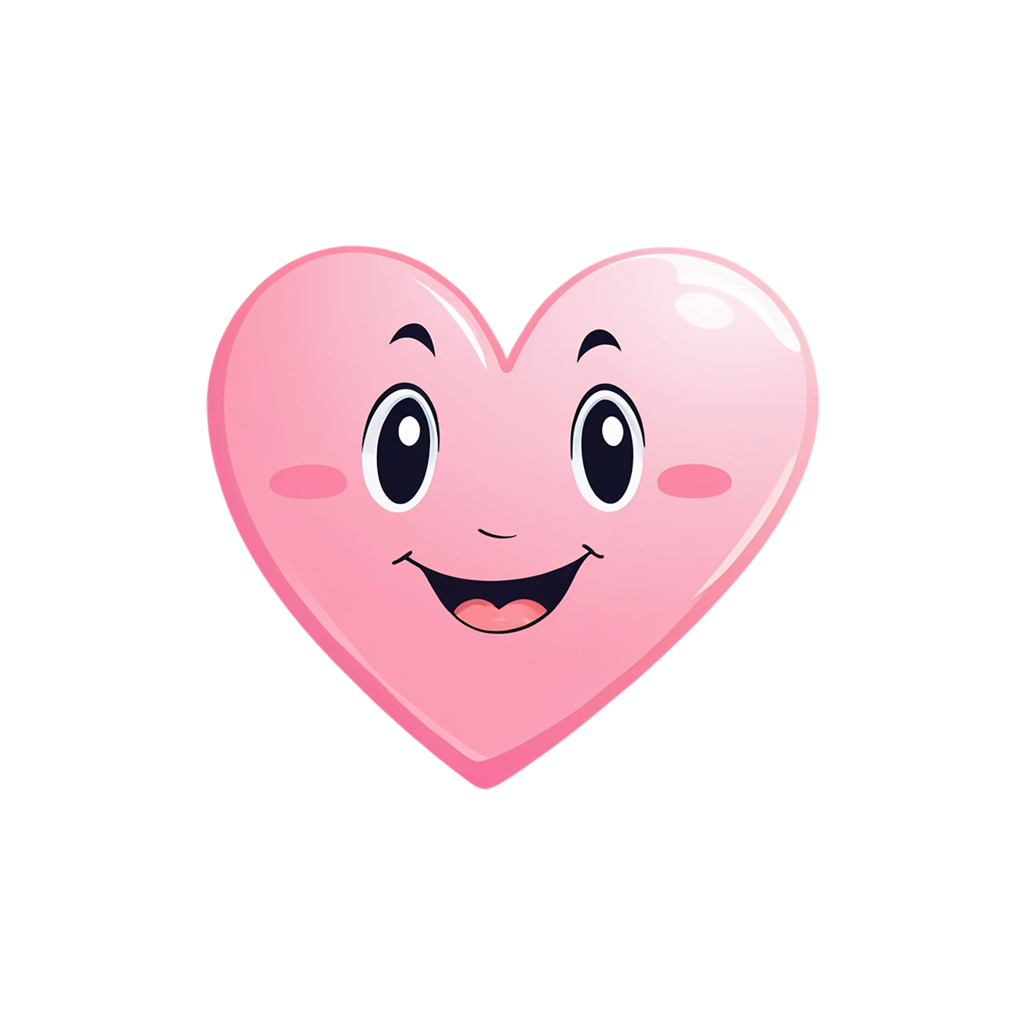 heart cute sticker isolated on transparent background #18453