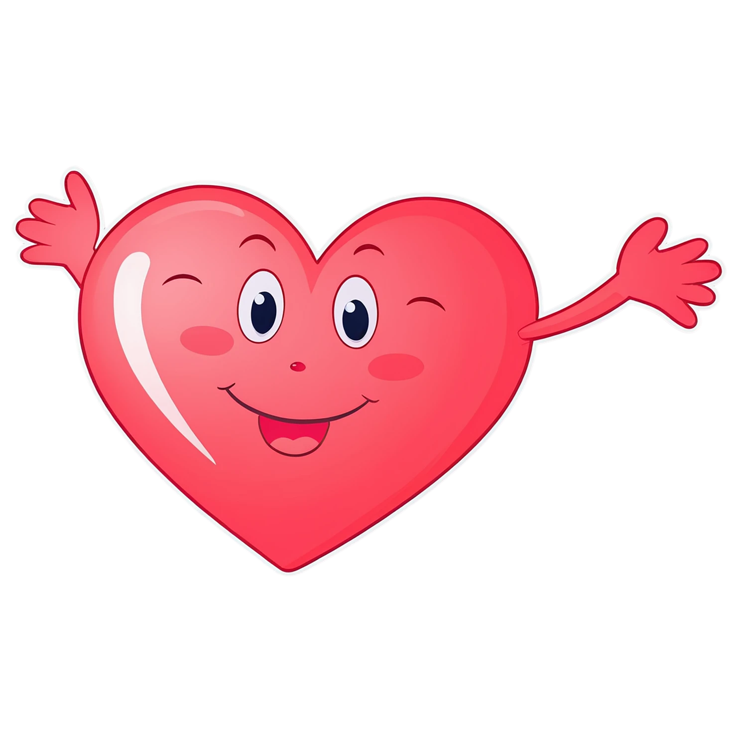 heart cute sticker isolated on transparent background #18455