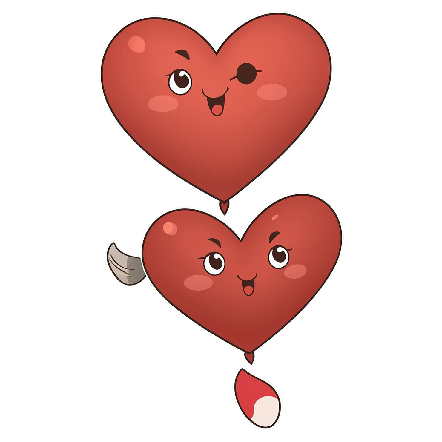 heart cute sticker isolated on transparent background #18461