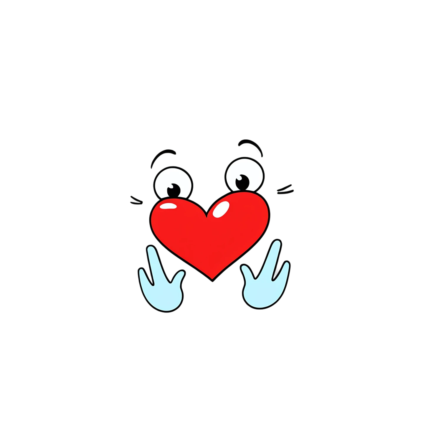 heart cute sticker isolated on transparent background #18463