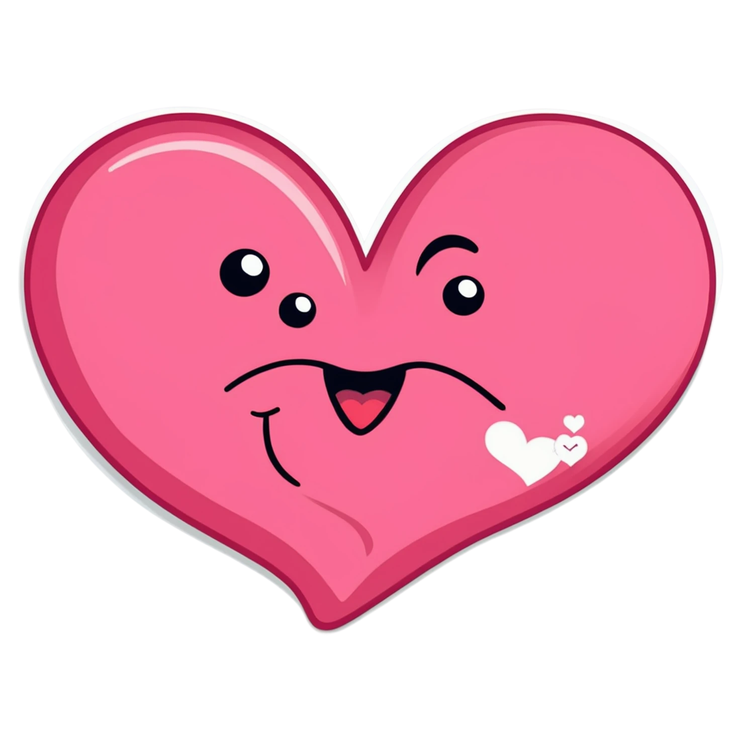 heart cute sticker isolated on transparent background #18465
