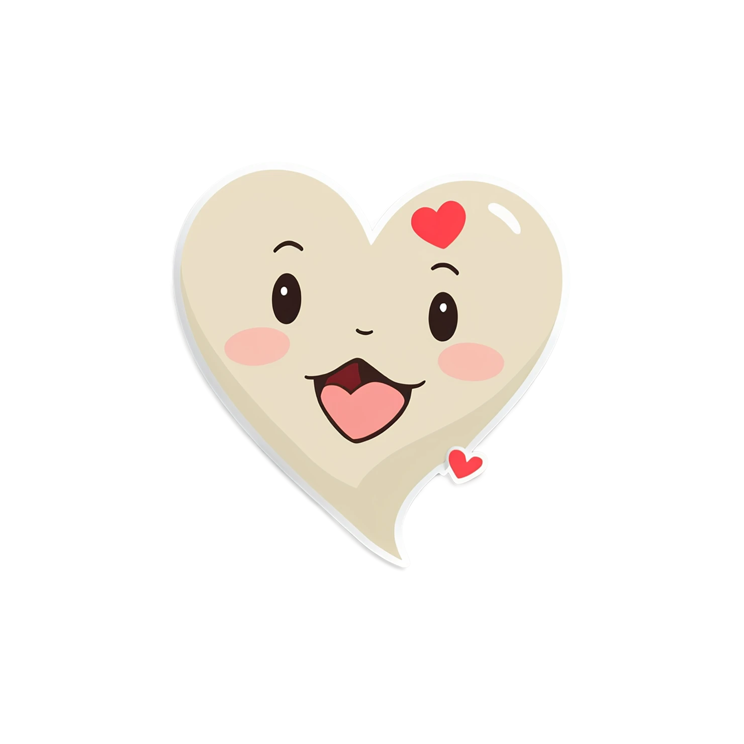 heart cute sticker isolated on transparent background #18467