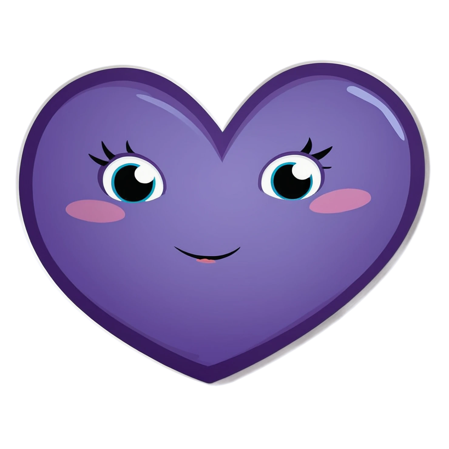 heart cute sticker isolated on transparent background #18468