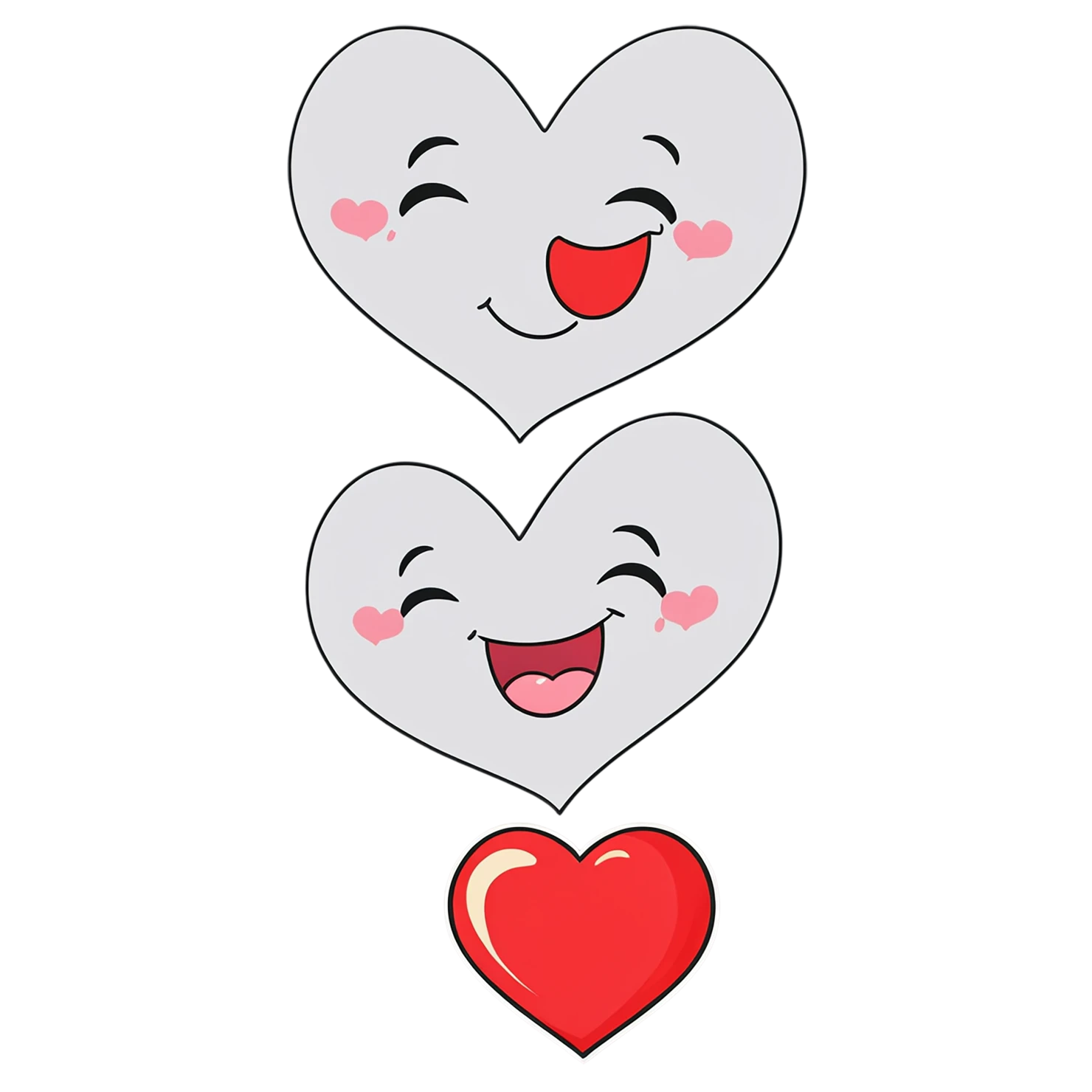 heart cute sticker isolated on transparent background #18469