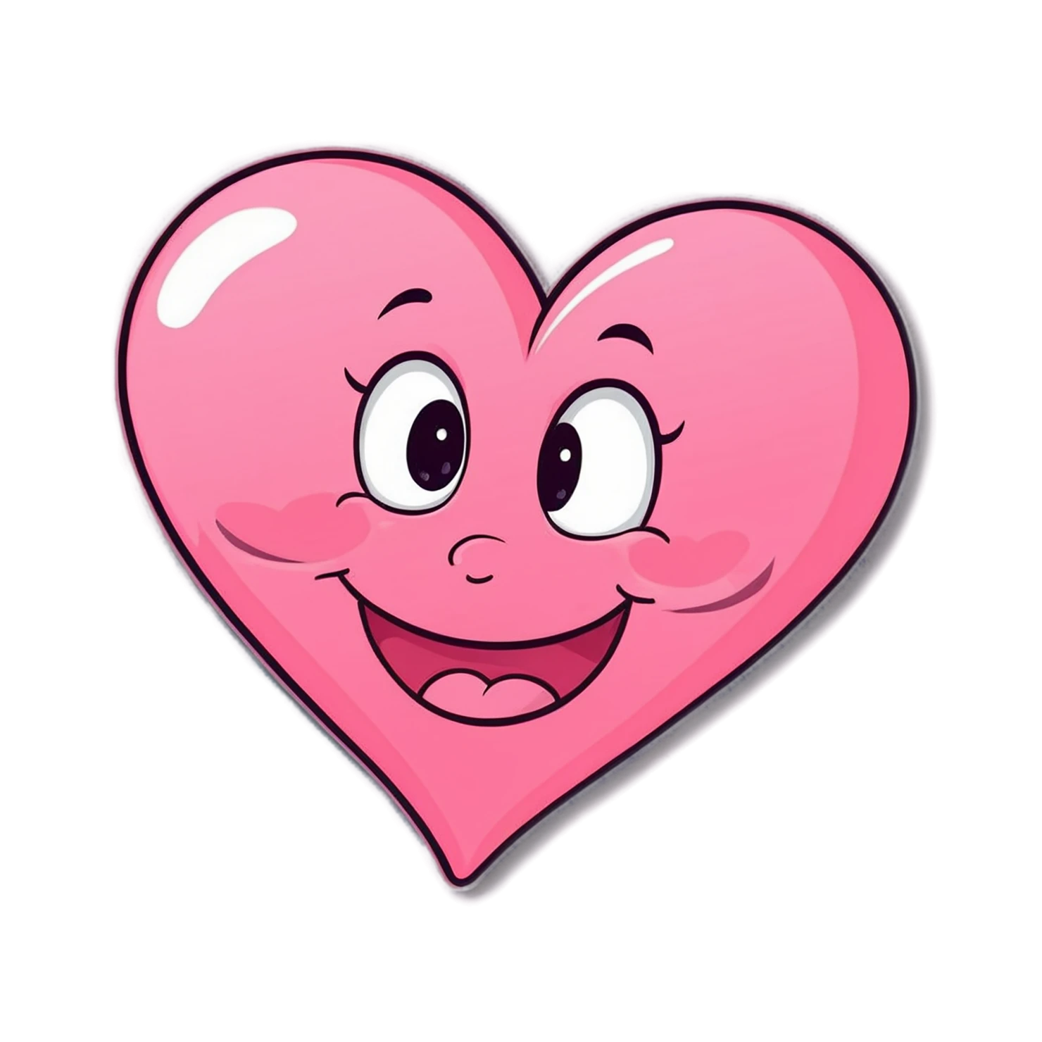 heart cute sticker isolated on transparent background #18471