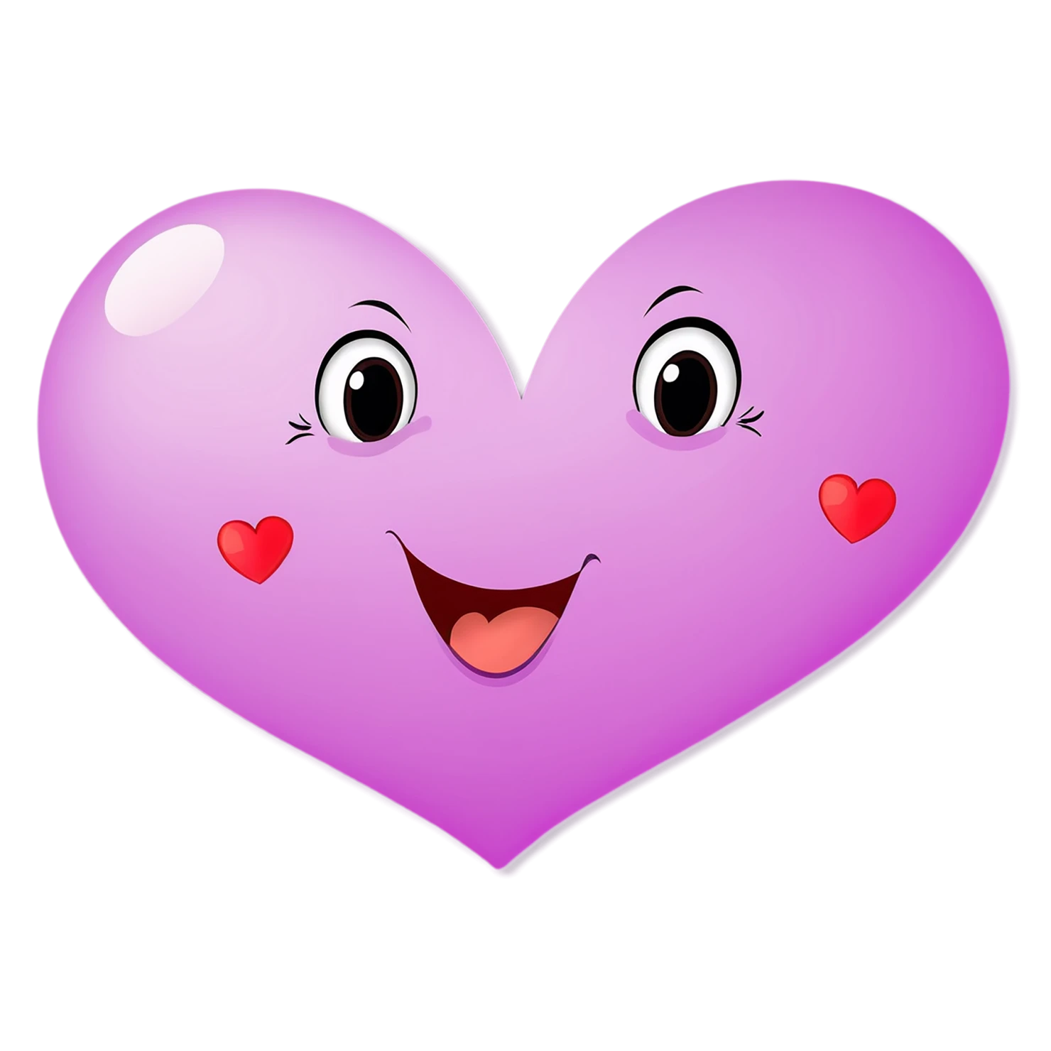 heart cute sticker isolated on transparent background #18474