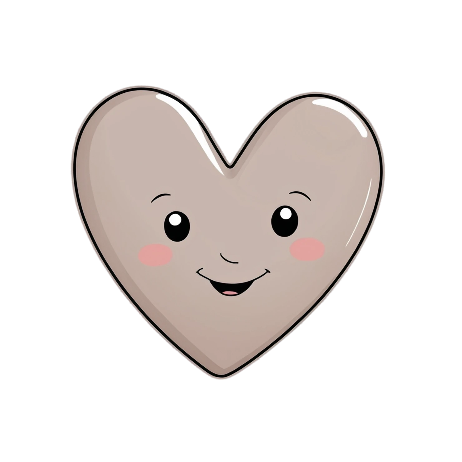 heart cute sticker isolated on transparent background #18482