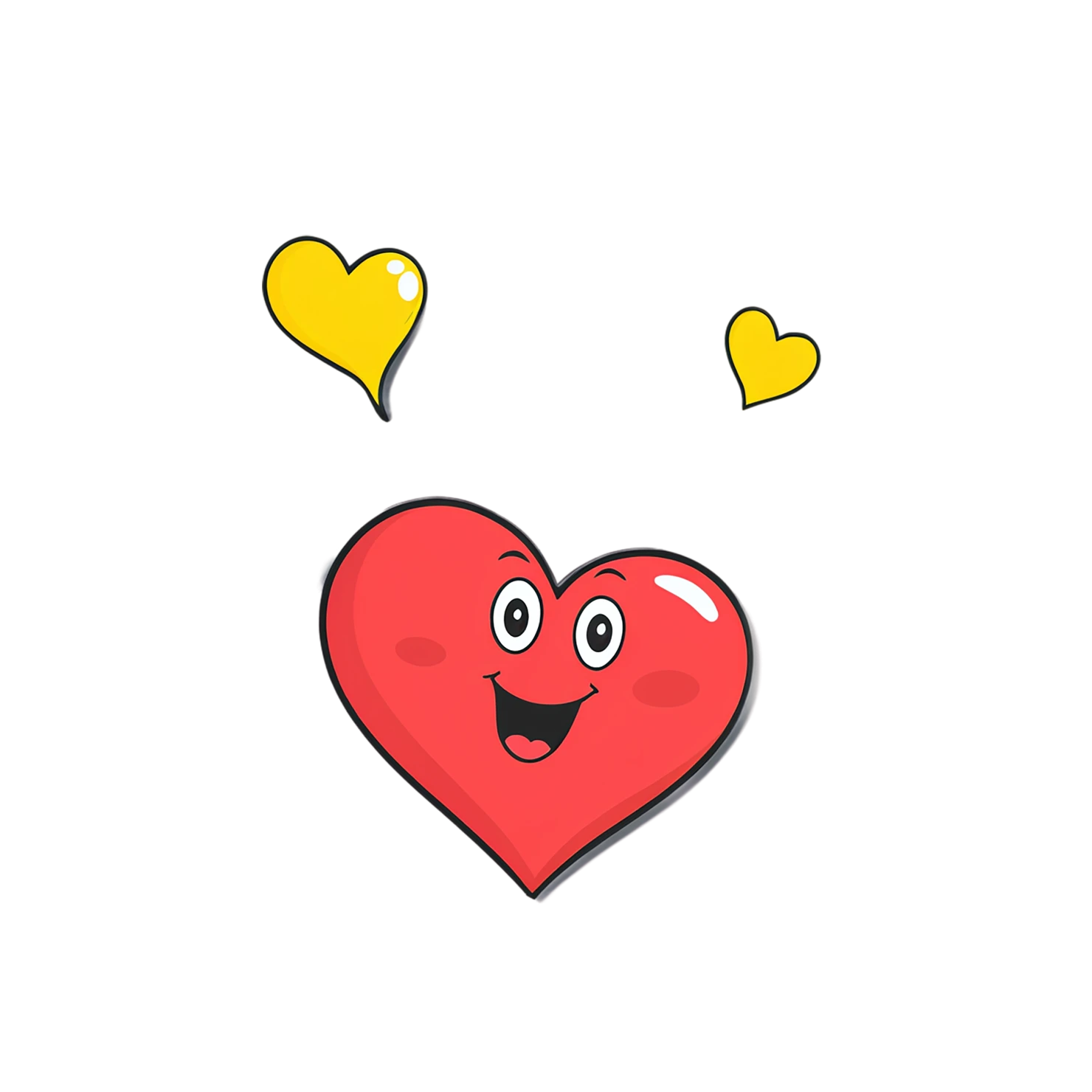 heart cute sticker isolated on transparent background #18483