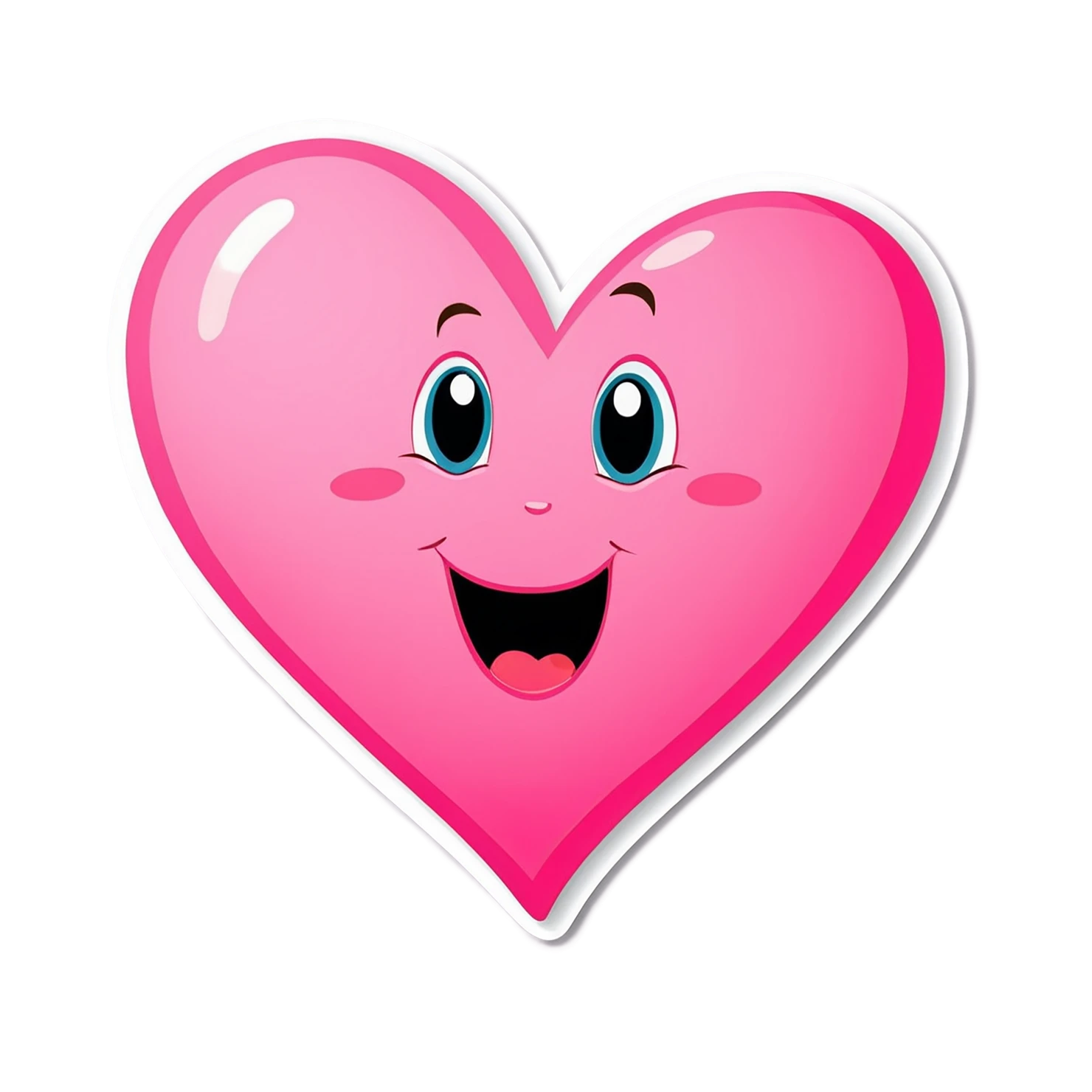 heart cute sticker isolated on transparent background #18484